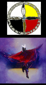 My Medicine Wheel by Spiritman (spiritman.deviantart.com) - Fancy Shawl Dancer by Donald Brewer