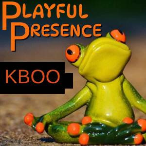 Playful Presence KBOO image of meditating frog
