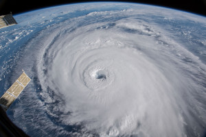 Hurricane Florence from above (Creative Commons)