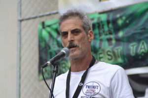 Michael Krawitz speaking at Seattle Hempfest in 2017 Michael Krawitz speaking at Seattle Hempfest in 2017