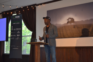 Jesce Horton speaking at the Minority Cannabis Business Association networking rally in Portland, Oregon, on June 11, 2016. Jesce Horton speaking at the Minority Cannabis Business Association networking rally in Portland, Oregon, on June 11, 2016.