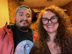 Mark Anthony Guzman of MealsOnUsPDX and Lisa Loving A man and a woman smiling