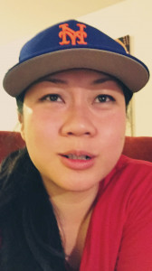 Host Pamela Santos, diehard Mets fan during the World Series 2015 Host Pamela Santos, diehard Mets fan during the World Series 2015