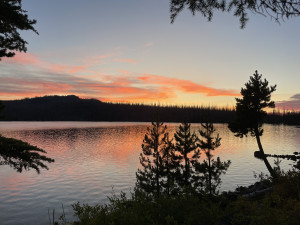 Picture of sunset over a lake