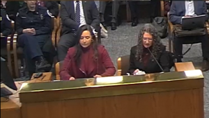 Left to right: Assistant Deputy State Court Administrator for Operations Jessica Roeser and State Court Administrator Nancy Cozine Left to right: Assistant Deputy State Court Administrator for Operations Jessica Roeser and State Court Administrator Nancy Cozine