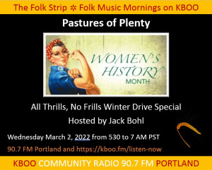 Pastures of Plenty Women's Histroy Month Special Pastures of Plenty Women's Histroy Month Special