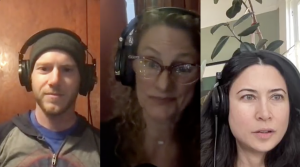 Oregon Healthcare 4 All is On Track and Moving Forward three people in split screen