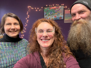 Portland Shower Project three people smiling