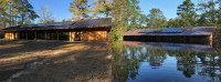 A building at Moores Creek National Battlefield before Florence, and on Sept 21 (Creative Commons)