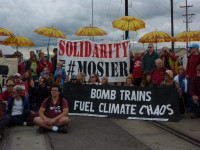 Solidarity with Mosier on the Vancouver UP tracks
